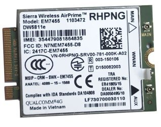 Dell RHPNG DW5811e E5270 E5470 E5570 E7270 E7370 E7470 Sierra Wireless AirPrime WWAN Modem