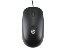 Nuevo ratón óptico con cable HP QY775AA PS/2 Negro