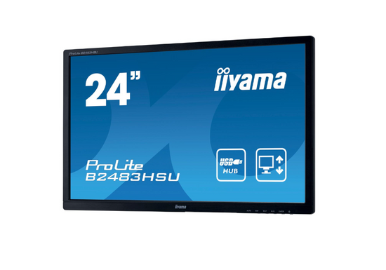 IIYAMA B2483HSU-B1DP Monitor de 24" LED 1920x1080 DisplayPort Negro No stand Clase A