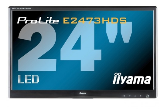 IIYAMA E2473HDS Monitor LED de 24" 1920x1080 Negro sin soporte Clase A