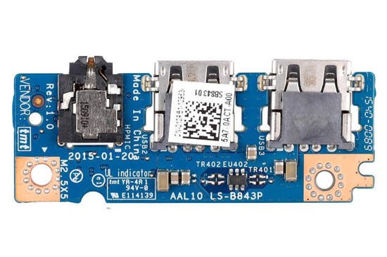 Nuevo puerto USB + Audio para Dell Vostro 3458 Inspiron 14 5458 5558 10R81 35