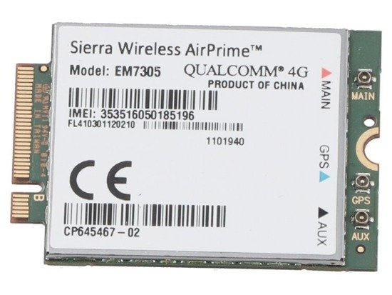 Sierra EM7305 Dell LTE 4G GPS WWAN Módem