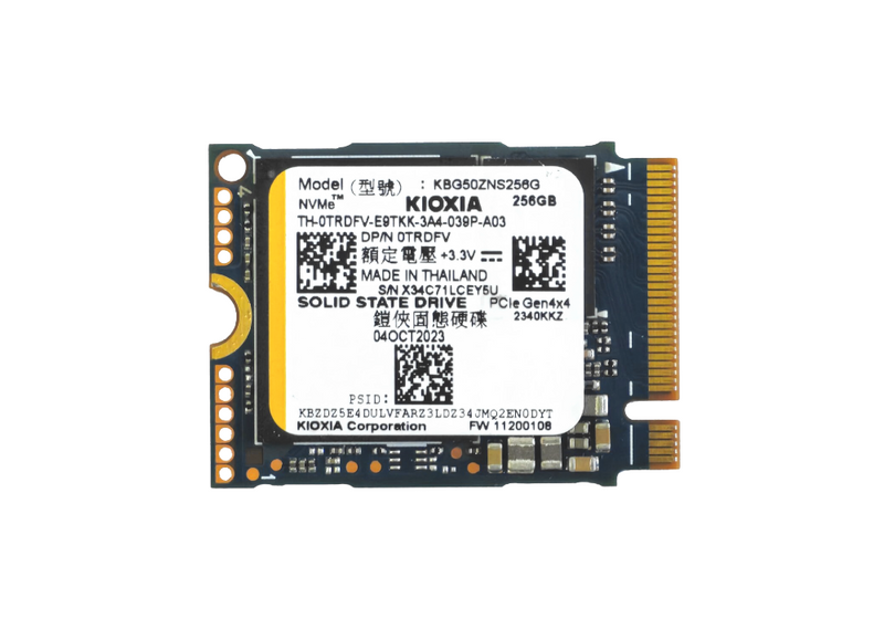 Unidad SSD KBG50ZNS256G NVMe M.2 2230 PCI-E Toshiba Kioxia Serie BG5 de 256 GB