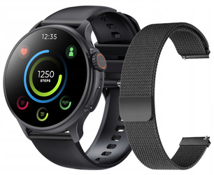 Новий смартгодинник GlacierX Aura Black + браслет mesh GX-AC60 BM