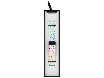 Новий ремінець GlacierX Silicone Magnetic Buckle White Confetti для Apple Watch 42/44/45/49мм Багатоколірний