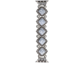 Нова браслет для смарт-годинника GlacierX Vintage Stones Stretch Bracelet Marbled White для Apple Watch 38/40/41mm Білий