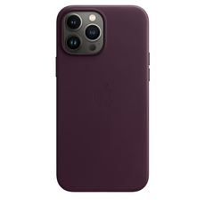 Оригінальний шкіряний чохол Apple iPhone 13 Pro Max Leather Dark Cherry