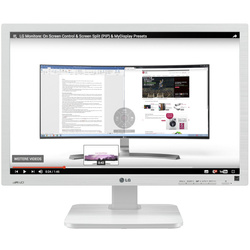 Монітор LG 24BK55WY 24" LED 1920x1200 IPS DVI DisplayPort Білий (ПЗ)