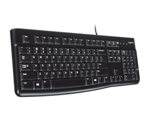 Клавіатура Logitech K120 USB QWERTY чорний