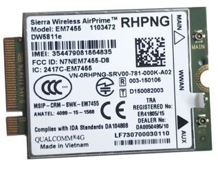 Dell RHPNG DW5811e E5270 E5470 E5570 E7270 E7370 E7470 Sierra Wireless AirPrime WWAN модем