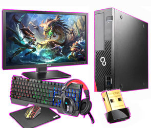 Fujitsu D556 i5-6400 8GB 240SSD +320HDD Windows 10 Home +WIFI + LG 24MB37PM 24'' Monitor + Tracer MAMOOTH Gaming Kit + кабелі